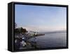 Manila Bay at Sunset, Manila, Philippines, Southeast Asia-Kober Christian-Framed Stretched Canvas
