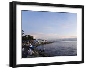 Manila Bay at Sunset, Manila, Philippines, Southeast Asia-Kober Christian-Framed Photographic Print