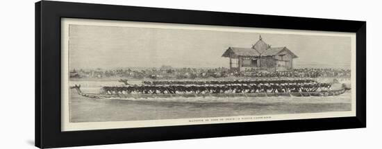 Manipur in the Time of Peace, a Native Canoe-Race-null-Framed Giclee Print