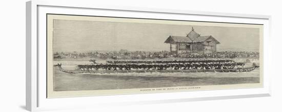 Manipur in the Time of Peace, a Native Canoe-Race-null-Framed Giclee Print