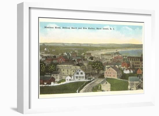 Manisses Hotel, Block Island, Rhode Island-null-Framed Art Print