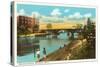 Manistee River, Manistee, Michigan-null-Stretched Canvas