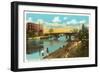 Manistee River, Manistee, Michigan-null-Framed Art Print