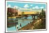 Manistee River, Manistee, Michigan-null-Mounted Art Print