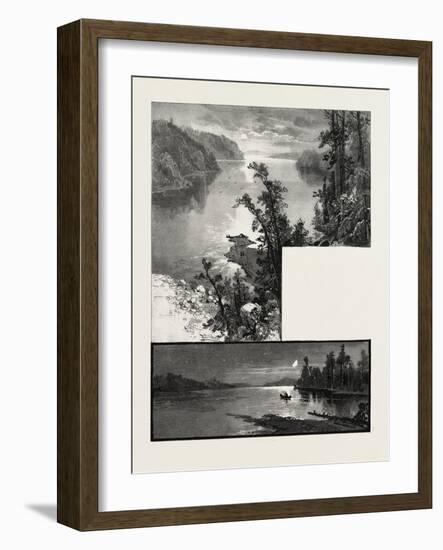 Manitoba, Cross Lake (Bottom), Lake Deception (Top), Canada, Nineteenth Century-null-Framed Giclee Print