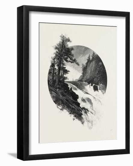 Manitoba, Falls of the Winnipeg, Canada, Nineteenth Century-null-Framed Giclee Print