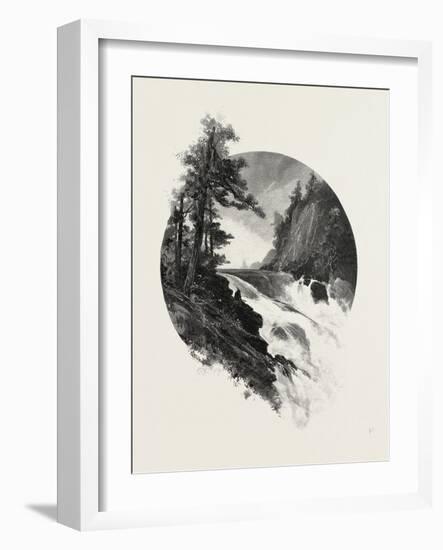 Manitoba, Falls of the Winnipeg, Canada, Nineteenth Century-null-Framed Giclee Print