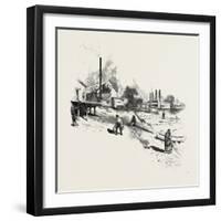Manitoba, Steamboat Landing, Canada, Nineteenth Century-null-Framed Giclee Print
