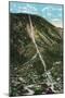 Manitou Springs, Colorado, Aerial View of the Mount Manitou Incline Railway and Town-Lantern Press-Mounted Art Print