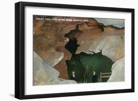 Manitou Springs, Colorado - Interior View of Canopy Hall, Cave of the Winds-Lantern Press-Framed Art Print