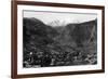 Manitou Springs, Colorado - Panoramic View of Town-Lantern Press-Framed Premium Giclee Print