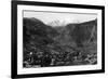 Manitou Springs, Colorado - Panoramic View of Town-Lantern Press-Framed Premium Giclee Print