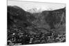 Manitou Springs, Colorado - Panoramic View of Town-Lantern Press-Mounted Premium Giclee Print