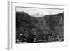 Manitou Springs, Colorado - Panoramic View of Town-Lantern Press-Framed Art Print