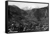 Manitou Springs, Colorado - Panoramic View of Town-Lantern Press-Framed Stretched Canvas