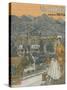 Manitou Springs, Colorado - The Cliff House & Pikes Peak-Lantern Press-Stretched Canvas