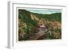 Manitou Springs, Colorado, View of the Cave of the Winds Entrance-Lantern Press-Framed Art Print