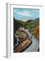 Manitou Springs, Colorado, View of Ute Pass-Lantern Press-Framed Art Print