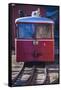 Manitou Springs, Pikes Peak Cog Railway, Locomotive Train, Colorado, USA-Walter Bibikow-Framed Stretched Canvas