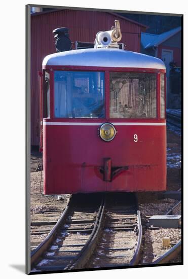 Manitou Springs, Pikes Peak Cog Railway, Locomotive Train, Colorado, USA-Walter Bibikow-Mounted Photographic Print