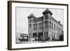 Mankato, Minnesota - Exterior View of Central Fire Station-Lantern Press-Framed Art Print