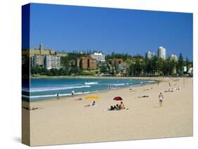 Manly Beach, Manly, Sydney, New South Wales, Australia-Amanda Hall-Stretched Canvas