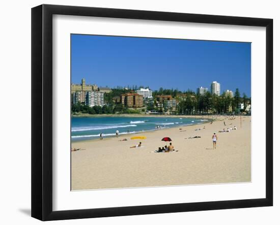 Manly Beach, Manly, Sydney, New South Wales, Australia-Amanda Hall-Framed Photographic Print