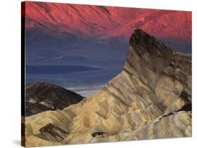 Manly Beacon at Dawn, Zabriskie Point, Death Valley National Park, California, USA-Michel Hersen-Stretched Canvas