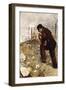 Mann mit zwei Broten (L'Homme aux Deux Pains). 1879-Jean François Raffaelli-Framed Giclee Print