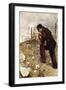 Mann mit zwei Broten (L'Homme aux Deux Pains). 1879-Jean François Raffaelli-Framed Giclee Print