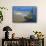 Manned Rig in Oil Spilled Waters-null-Framed Stretched Canvas displayed on a wall