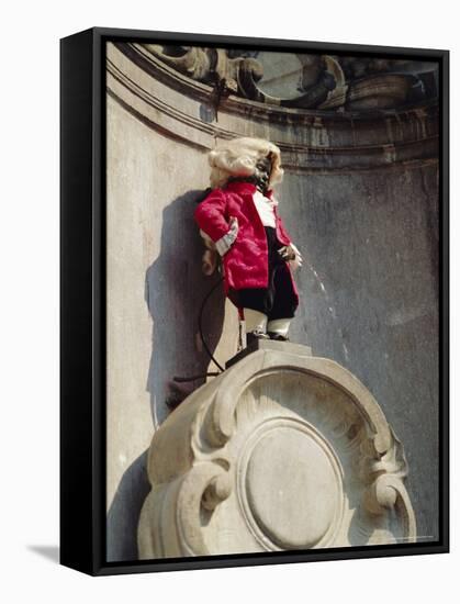 Manneken Pis, Brussels, Belgium-G Richardson-Framed Stretched Canvas