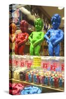 Manneken Pis Display in a Sweet Shop, Brussels, Belgium, Europe-Neil Farrin-Stretched Canvas