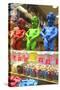 Manneken Pis Display in a Sweet Shop, Brussels, Belgium, Europe-Neil Farrin-Stretched Canvas