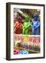 Manneken Pis Display in a Sweet Shop, Brussels, Belgium, Europe-Neil Farrin-Framed Photographic Print