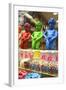 Manneken Pis Display in a Sweet Shop, Brussels, Belgium, Europe-Neil Farrin-Framed Photographic Print