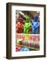 Manneken Pis Display in a Sweet Shop, Brussels, Belgium, Europe-Neil Farrin-Framed Photographic Print