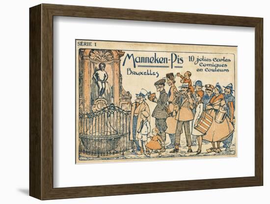 Manneken Pis Postcard Album - Cover-null-Framed Photographic Print