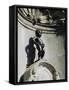 Manneken Pis Statue, Brussels, Belgium-Nigel Francis-Framed Stretched Canvas