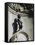 Manneken Pis Statue, Brussels, Belgium-Nigel Francis-Framed Stretched Canvas