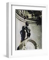 Manneken Pis Statue, Brussels, Belgium-Nigel Francis-Framed Photographic Print