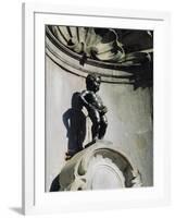 Manneken Pis Statue, Brussels, Belgium-Nigel Francis-Framed Photographic Print