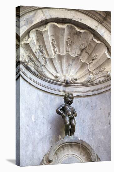 Mannekin Pis, Brussels, Belgium, Europe-Neil Farrin-Stretched Canvas