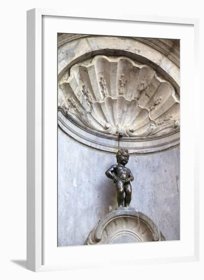 Mannekin Pis, Brussels, Belgium, Europe-Neil Farrin-Framed Photographic Print