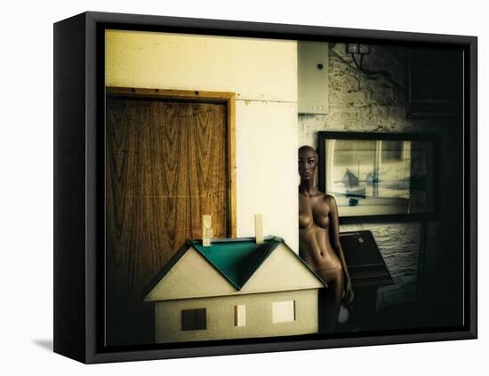 Mannequin at Home-Clive Nolan-Framed Stretched Canvas