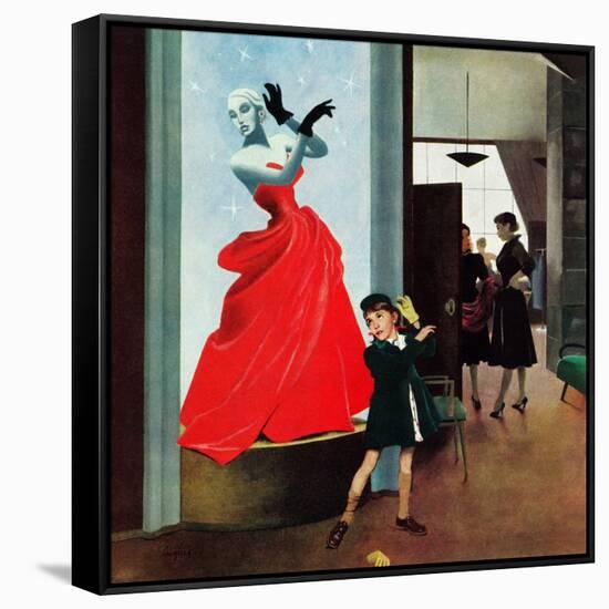 "Mannequin", March 1, 1952-George Hughes-Framed Stretched Canvas