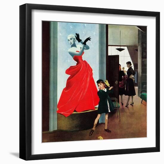 "Mannequin", March 1, 1952-George Hughes-Framed Giclee Print