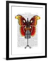 Mannequin Red and Yellow Butterfly-Fab Funky-Framed Art Print