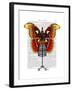 Mannequin Red and Yellow Butterfly-Fab Funky-Framed Art Print