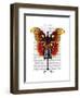 Mannequin Red and Yellow Butterfly-Fab Funky-Framed Art Print